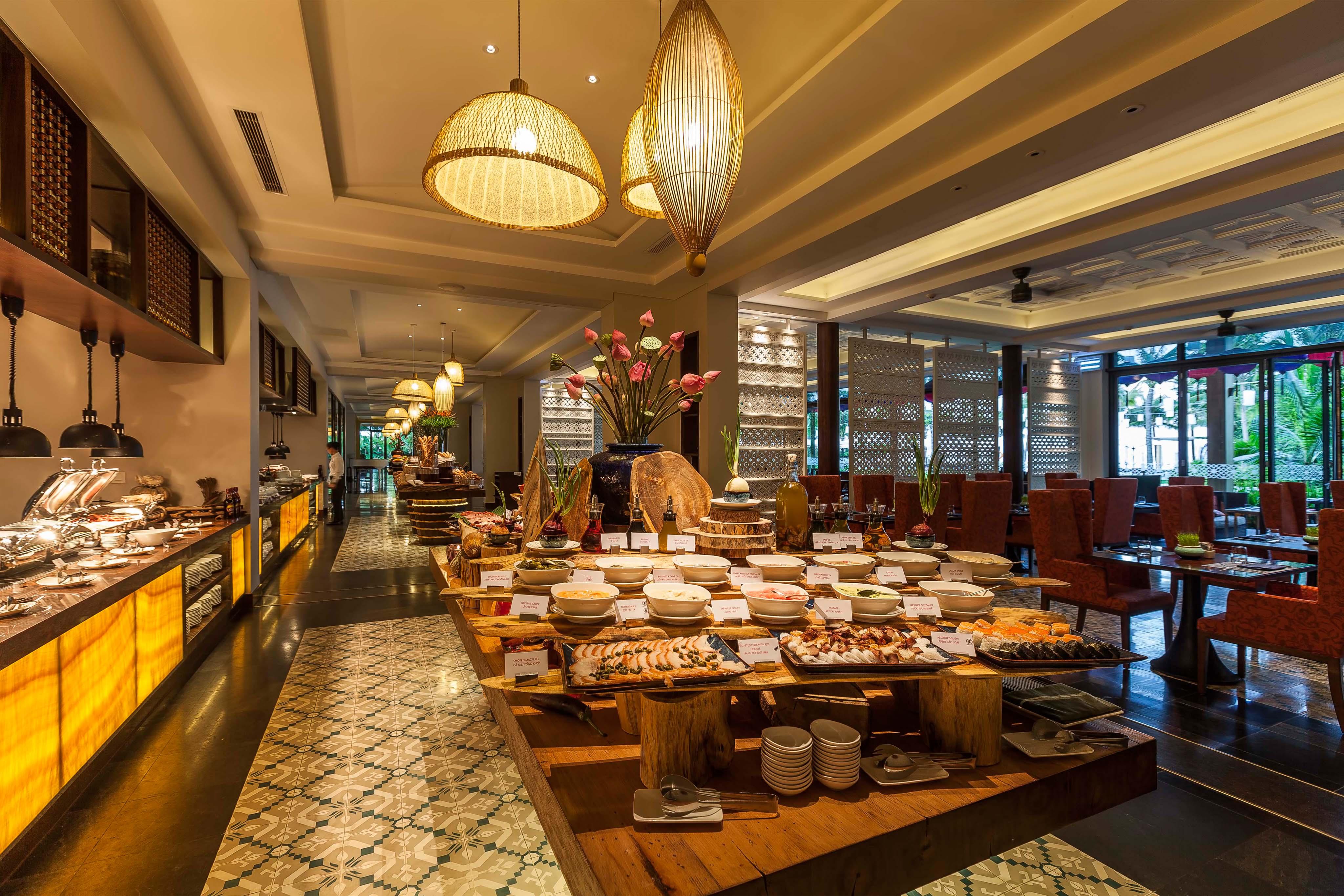 منتجع ساليندا جزيرة بو كوك دونغ دونغ المظهر الخارجي الصورة The buffet at the hotel's restaurant